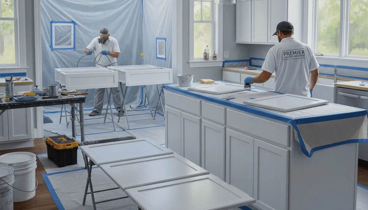 Cabinet painting in Ogden, UT for durable kitchen finishes and a fresh, professional look