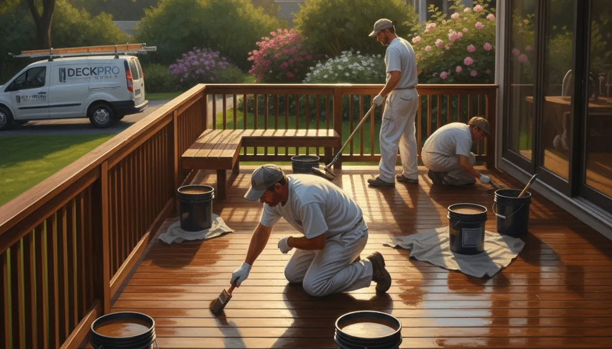 Ogden, UT deck painting service by Ogden Paint Pros protects wood from sun, snow, and weather damage